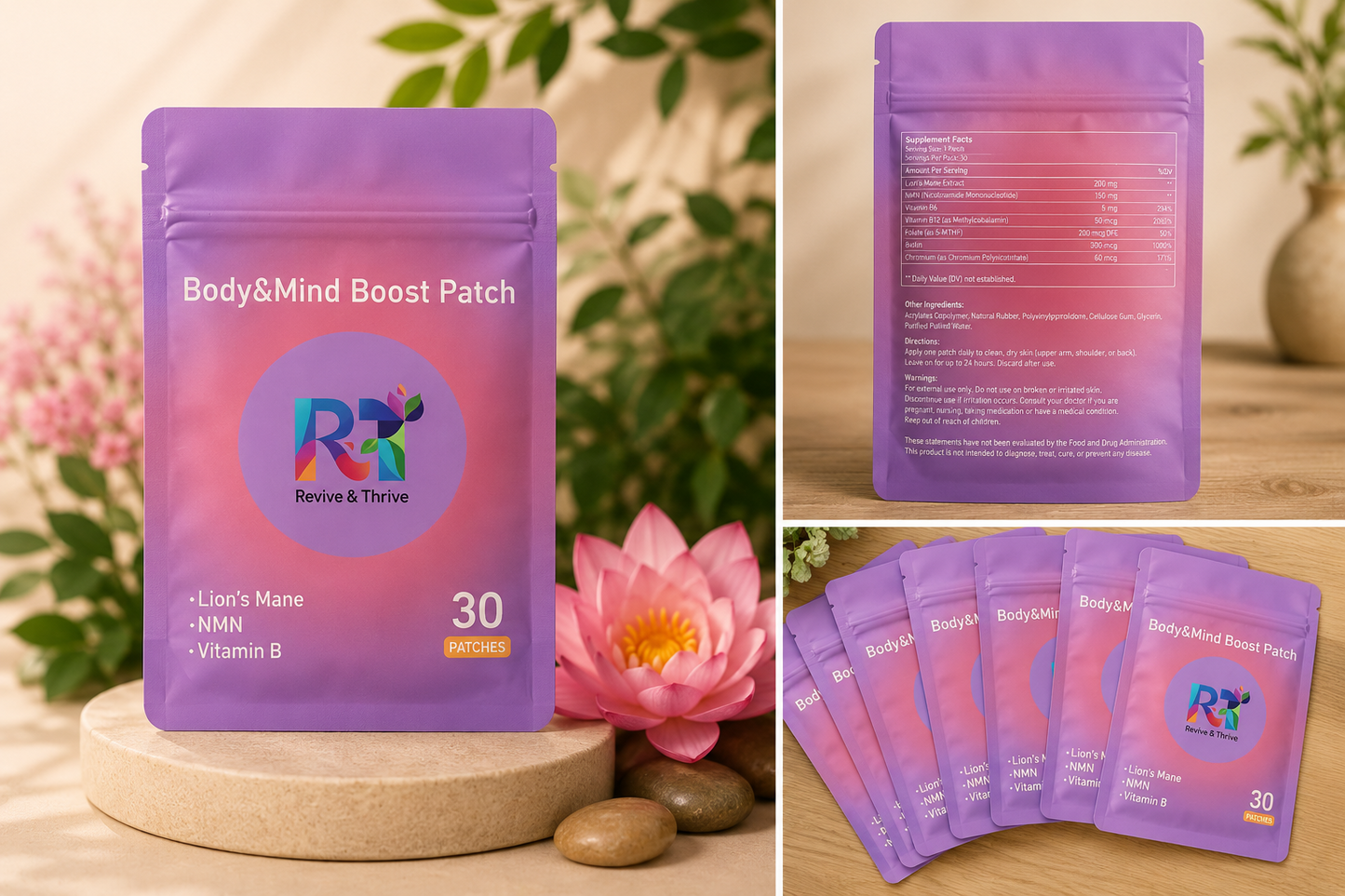 Body & Mind Boost Patch Bundle (60 Day supply)